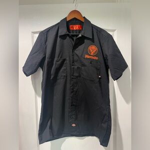 Dickies Jagermeister embroidered Black Men's Casual Button Down Shirt